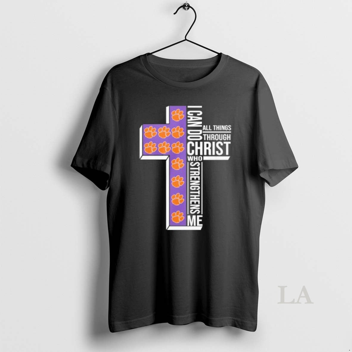 Original Clemson Basketball Logo I Can Do All Things Through Christ Who Strengthens Me
