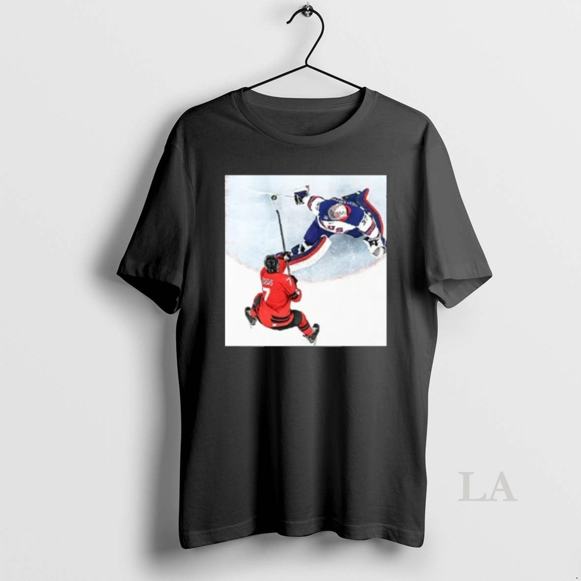 Original Connor Hellebuyck Goalie Save Usa Gold