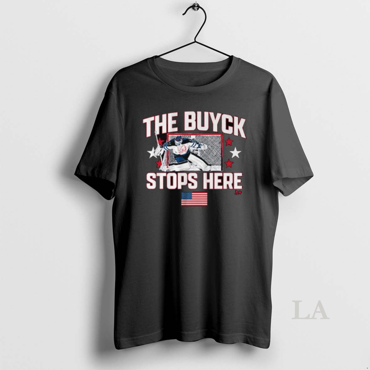 Original Connor Hellebuyck The Buyck Stops Here Long Sleve