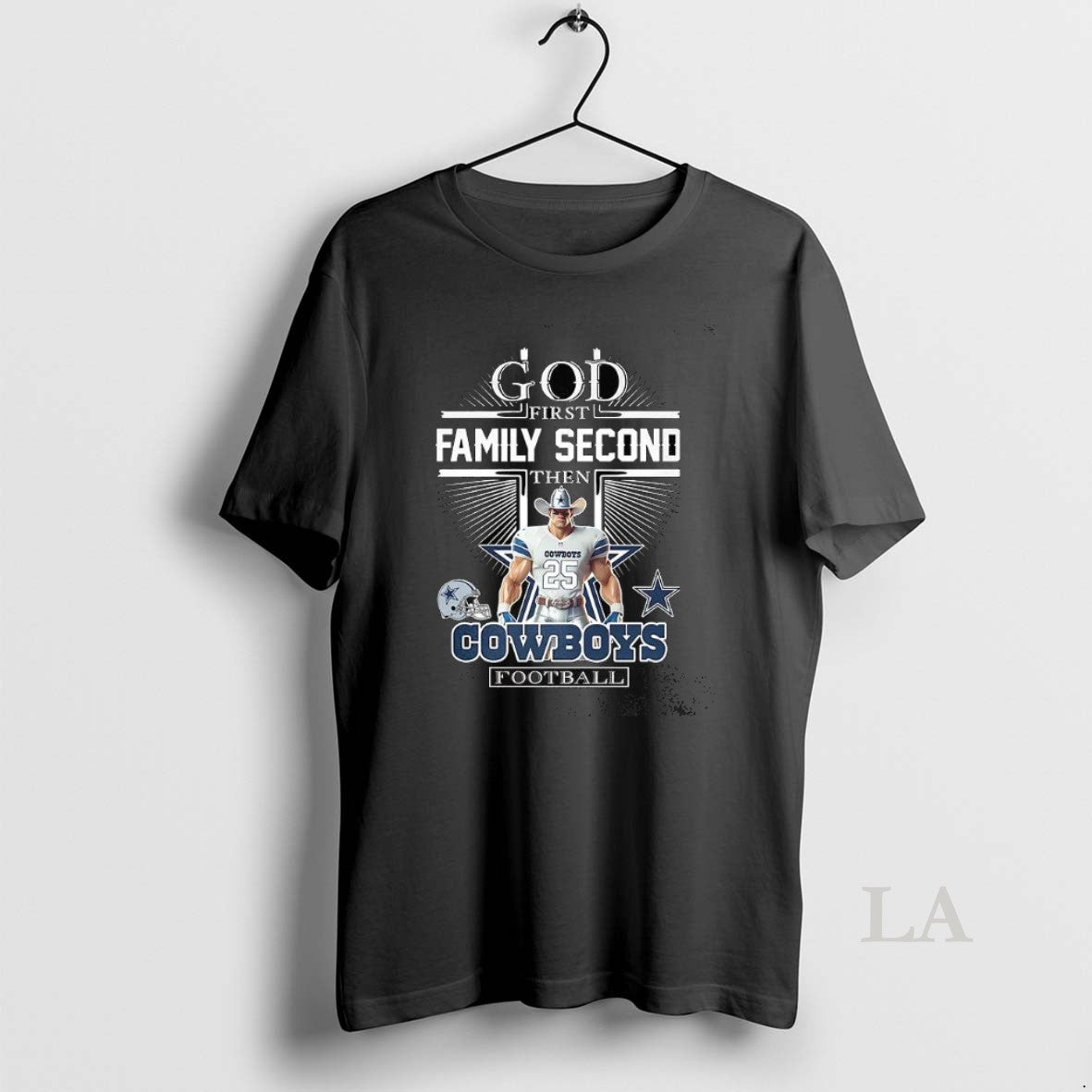 Original Dallas Cowboys God First Family Second Then Cowboys Football Christian Mascot