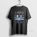 Original Dallas Cowboys Never Underestimate A Woman Who Loves Cowboys Player Signature Skyline
