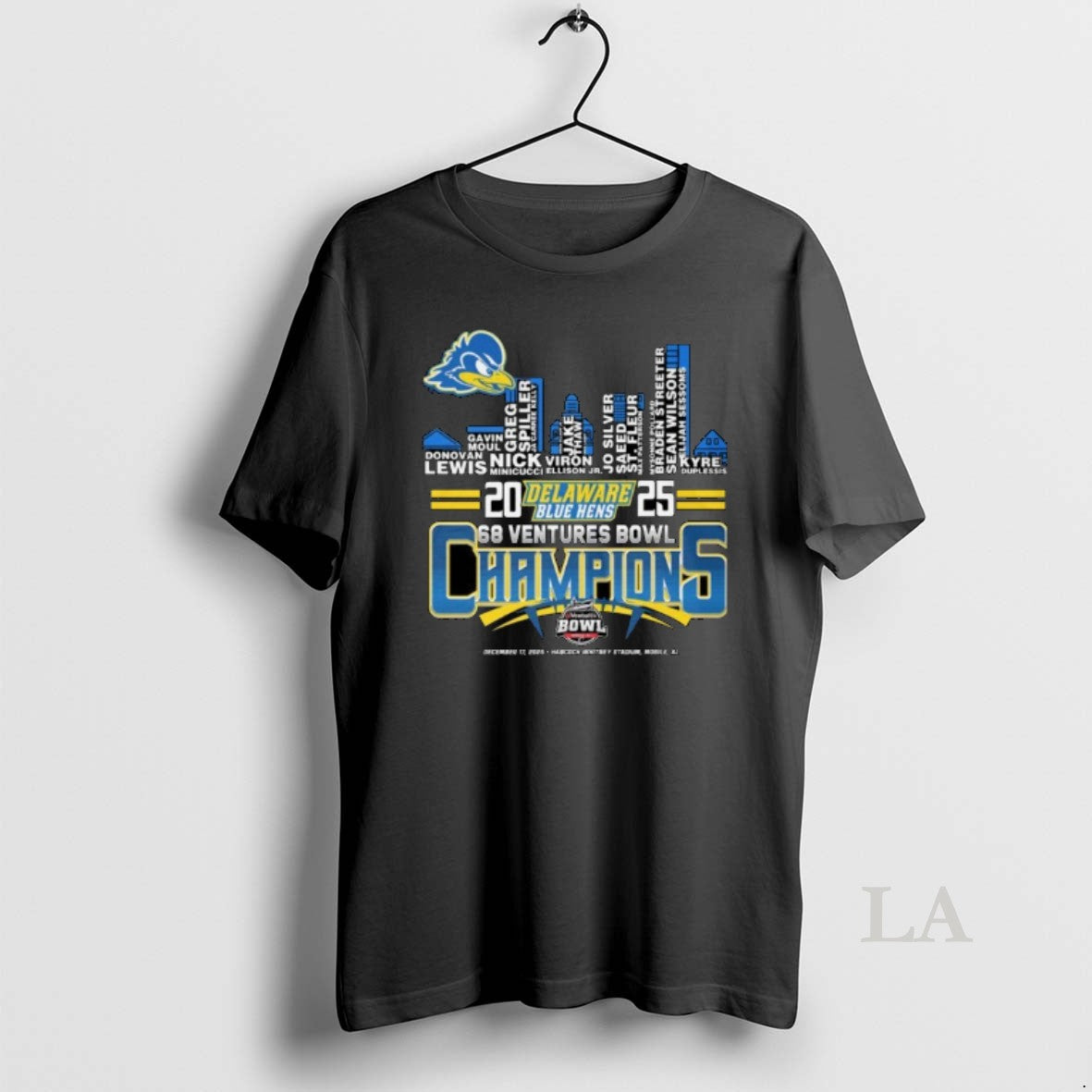 Original Delaware Blue Hens 2025 68 Ventures Bowl Champions City Skylines