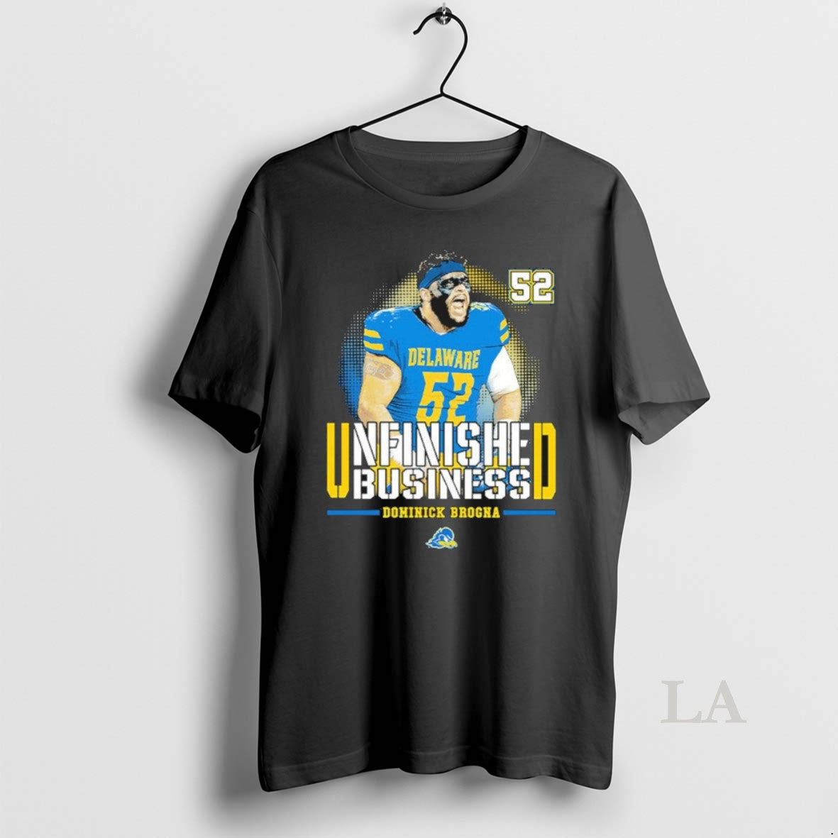 Original Delaware Fightin Blue Hens Ncaa Football Dom Brogna Unfinished Business