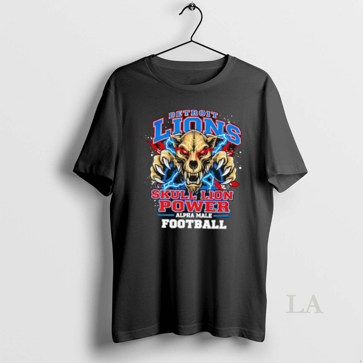 Original Detroit Lions Skull Lion Power Alpha Male Football