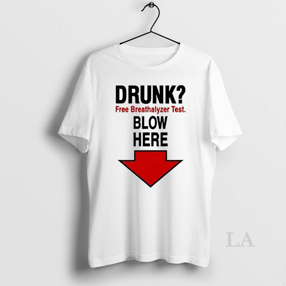 Original Drunk Free Breathalyzer Test Blow Here Circle