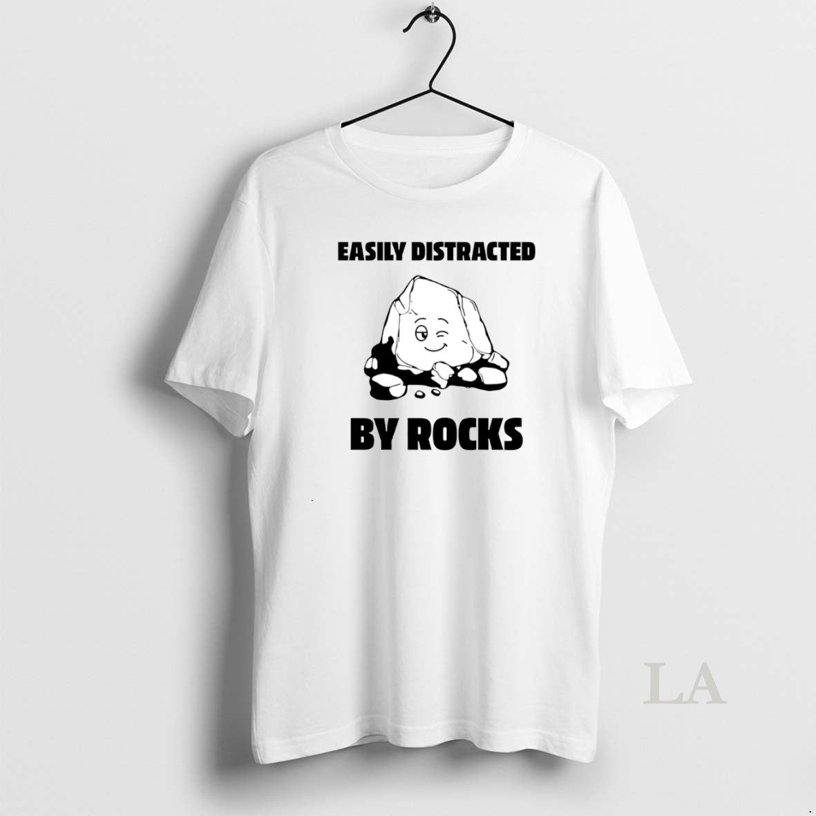 Original Easily Distracted By Rocks Circle