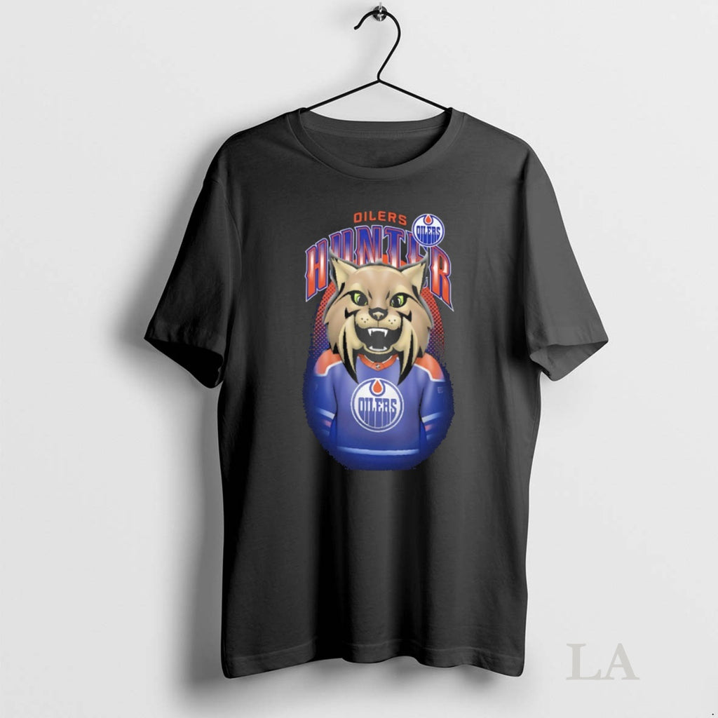 Original Edmonton Oilers Hunter The Lynx Mascot Highlight