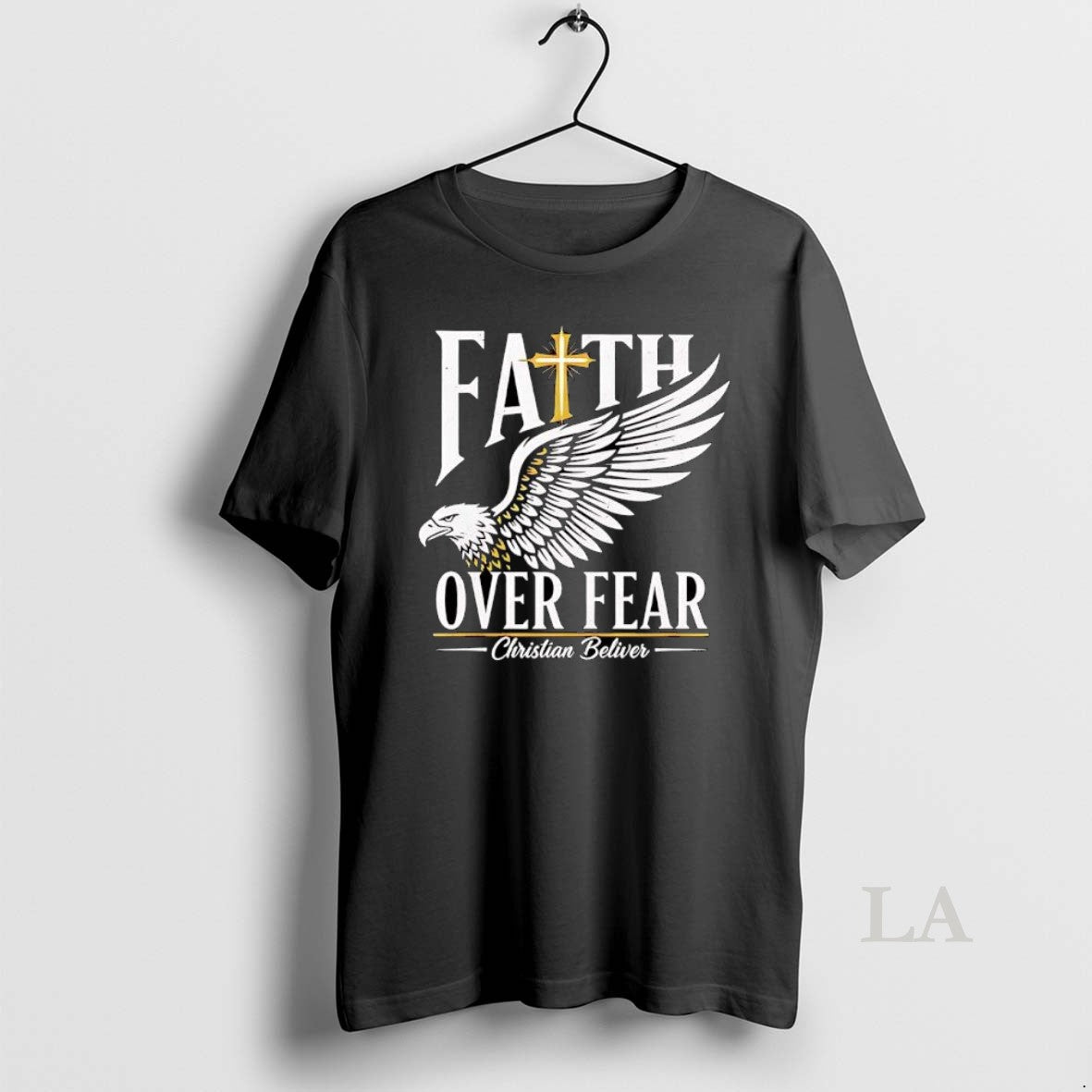 Original Faith Over Fear Christian Believer Inspirational Graphic