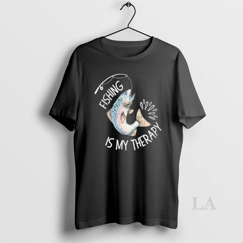 Original Fishing Is My Therapy Vintage
