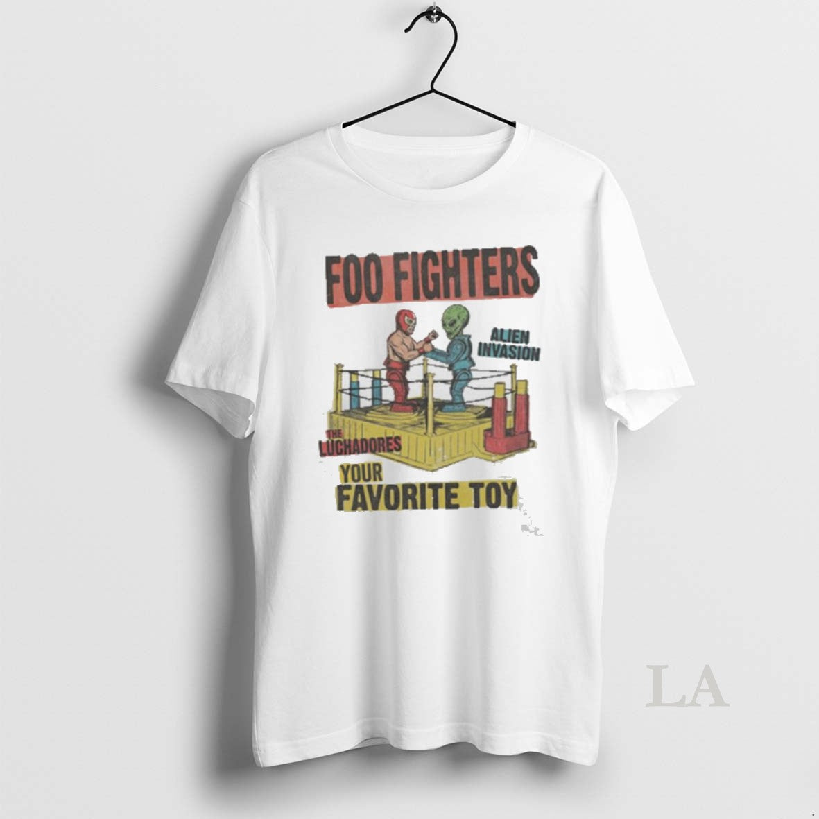 Original Foo Fighters Merch 2026 Alien V Lucha You Favorite Toy