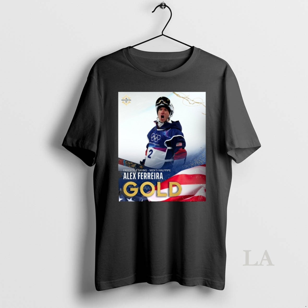 Original Freestyle Skiing Mens Halfpipe Alex Ferreira Gold Medal Milan Cortina 2026 Winter Olympics
