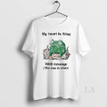 Original Frog Rage My Heart Is Filled With Courage The Cou Is Silent Vintage