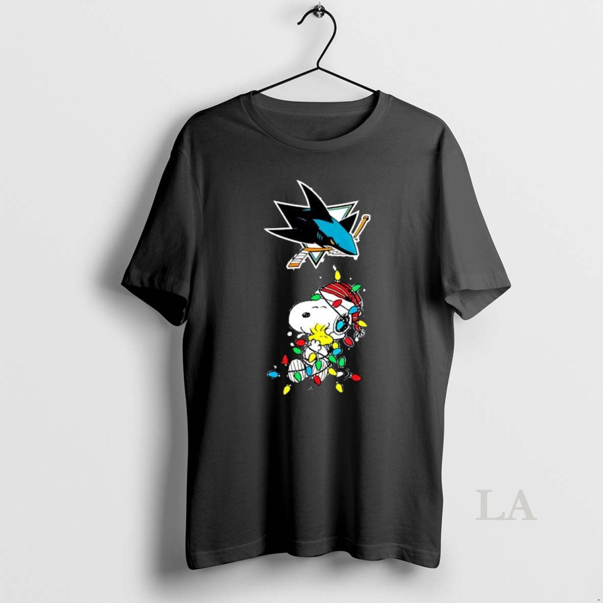 Original Funny San Jose Sharks Peanuts Christmas Night 2025 Special Holiday