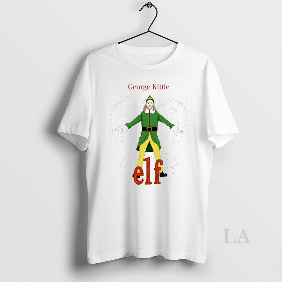 Original Georgia Kittle Elf San Francisco 49ers Christmas Circle
