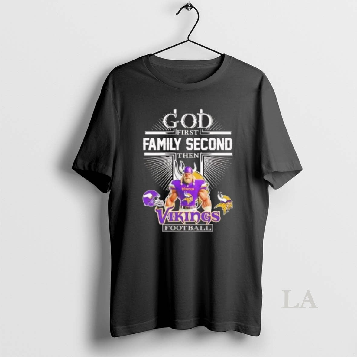 Original God First Family Second Then Minnesota Vikings Football