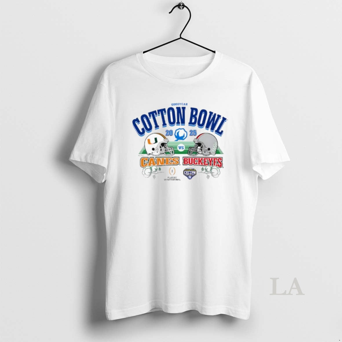 Original Goodyear Cotton Bowl 2025 Canes Vs Buckeyes Playoff Quarterfinal