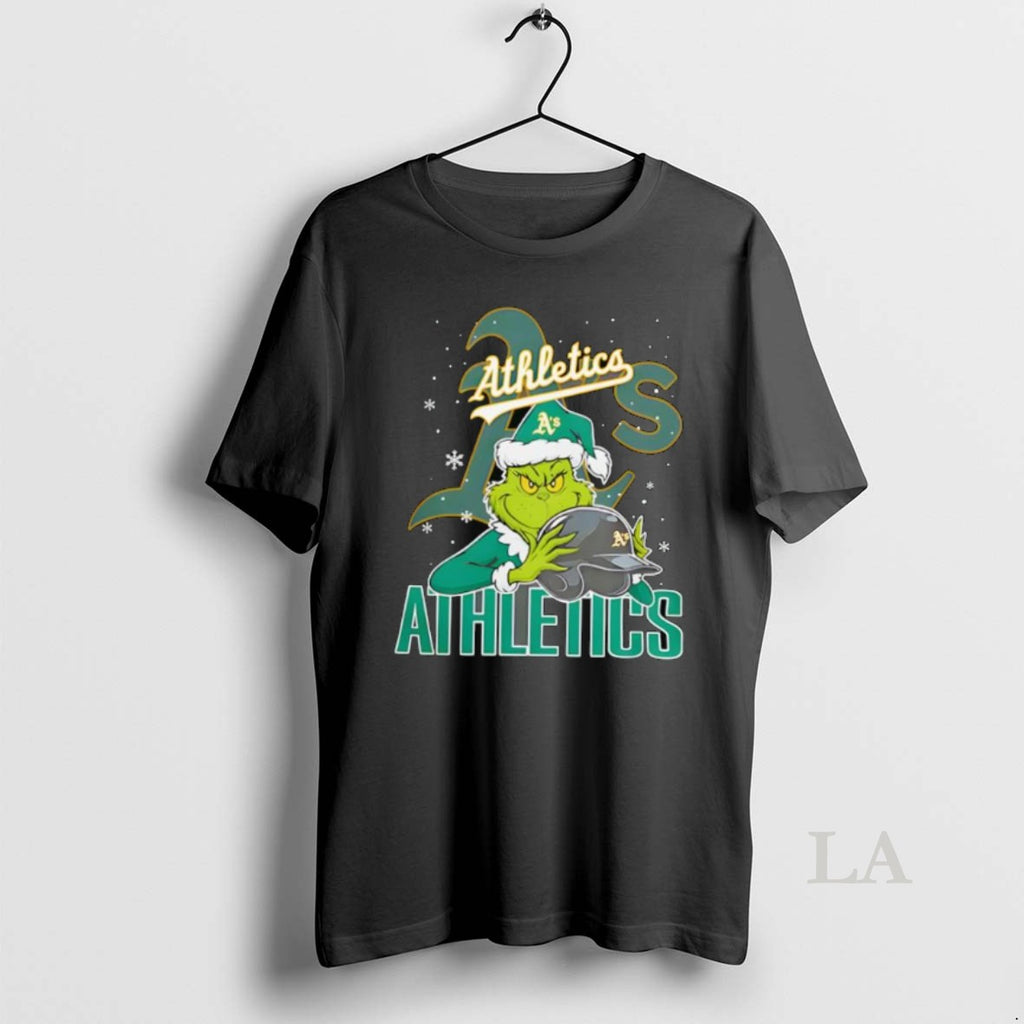 Original Grinch Oakland Athletics Baseball Logo Christmas