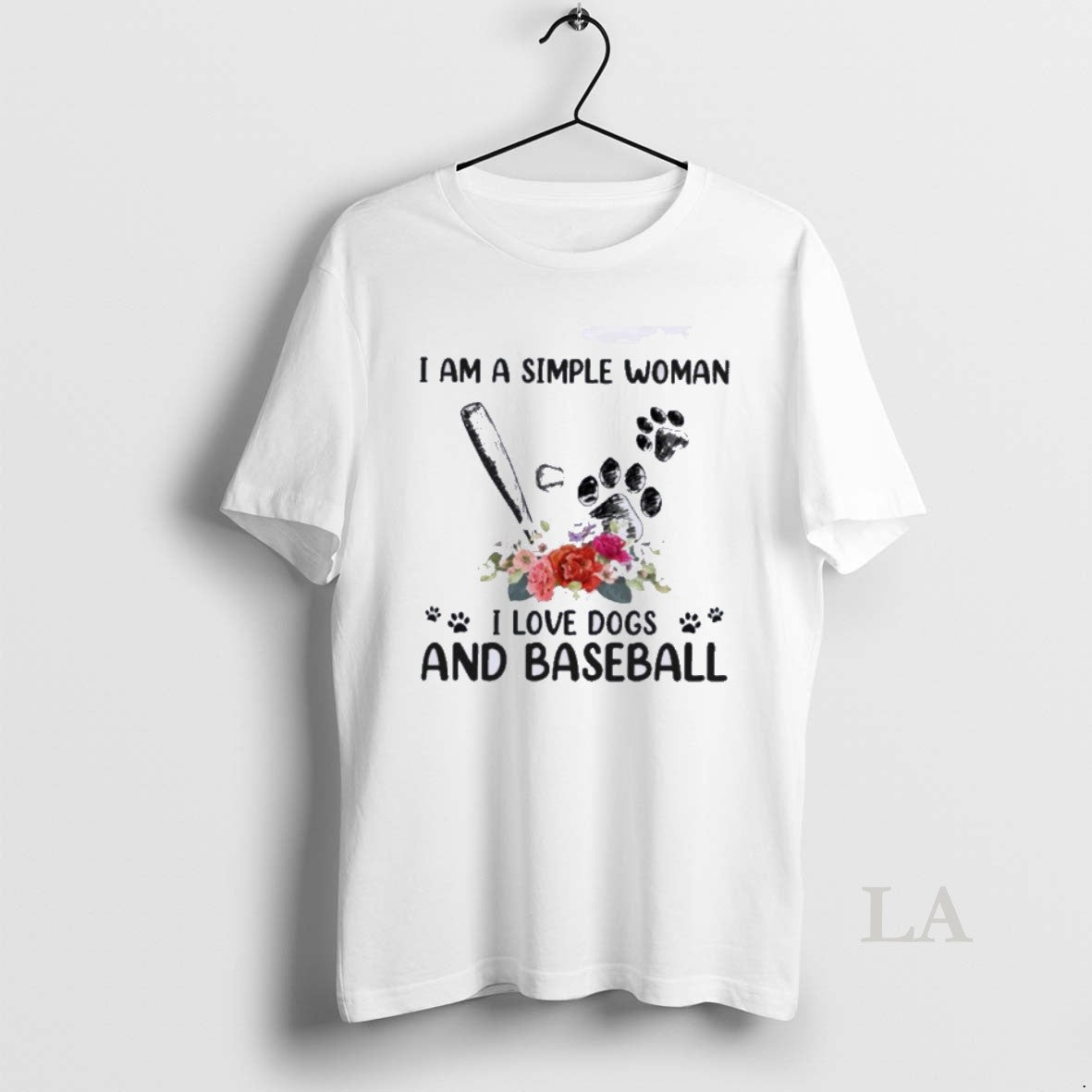 Original I Am A Simple Woman I Loves Dogs And Baseball