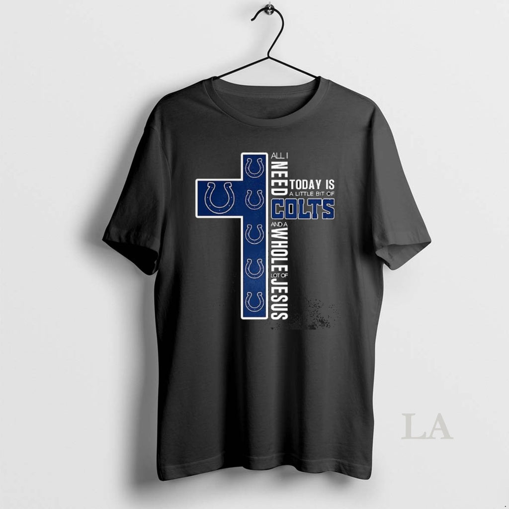 Original Indianapolis Colts Football I Need A Lot Of Jesus Cross Christian