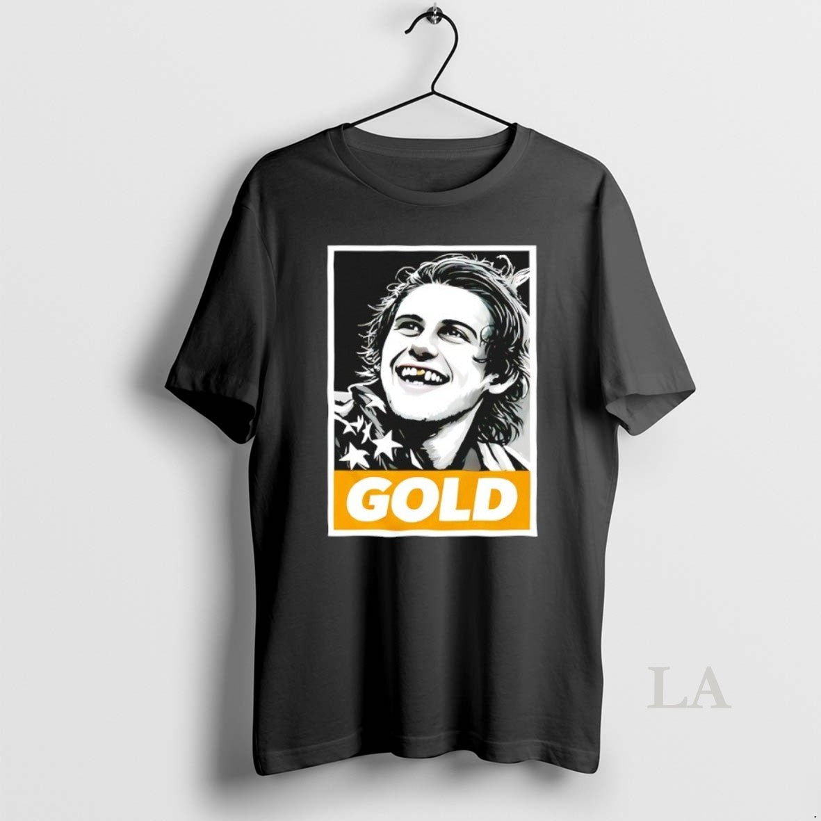 Original Jack Hughes Olympic Legend Golden Toothless