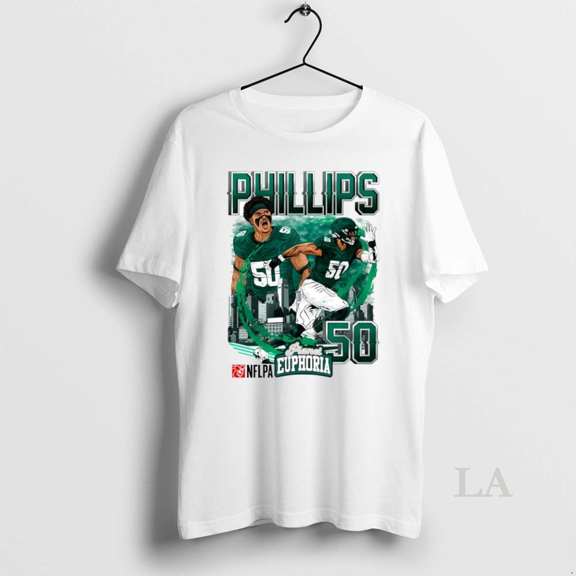 Original Jaelan Phillips 50 Philadelphia Eagles Football Comic Circle