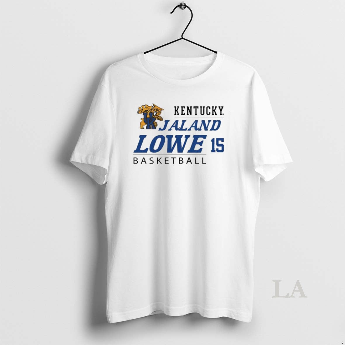 Original Jaland Lowe Kentucky Wildcats Basketball Name And Number 15 Logo