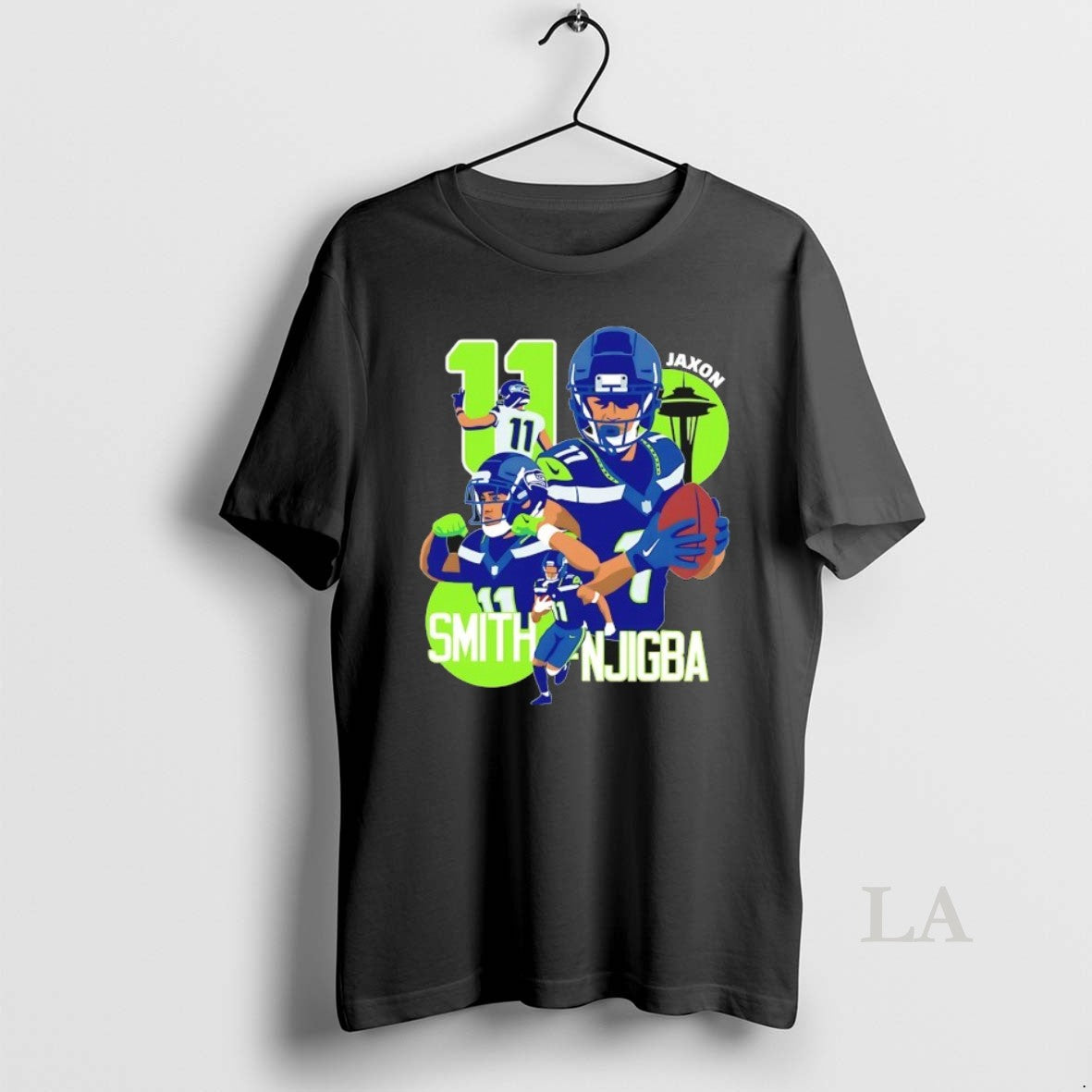 Original Jaxon Smith Njigba 11 Seattle Seahawks Football Player Graphic