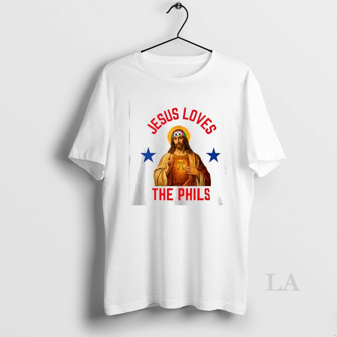 Original Jesus Loves The Phils Phillie Phanatic Eye Headband