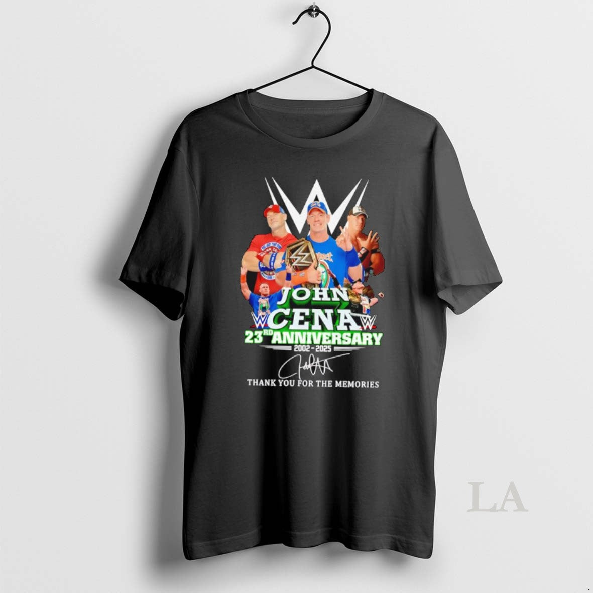 Original John Cena 23rd Anniversary 2002 2025 Thank You For The Memories Signature