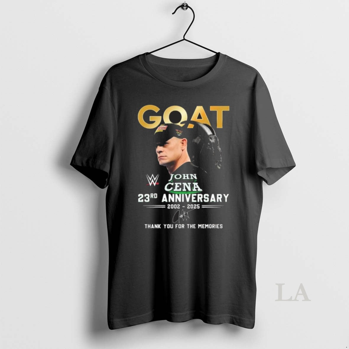 Original John Cena Goat 23rd Anniversary 2002 2025 Signature Thank You