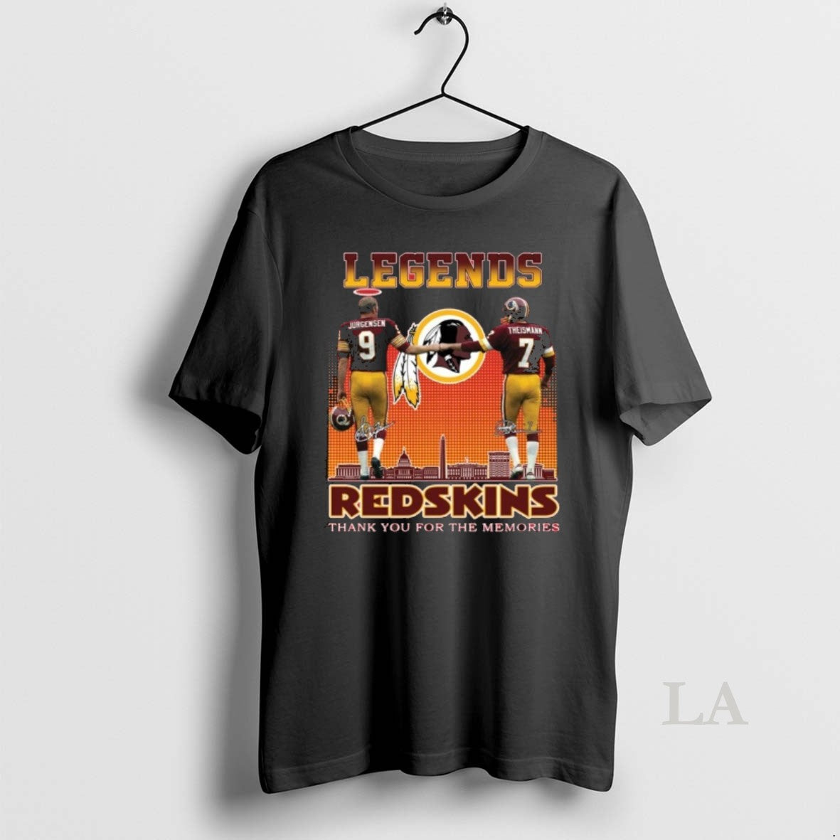 Original Jurgensen Theismann Legends Redskins Thank You For The Memories
