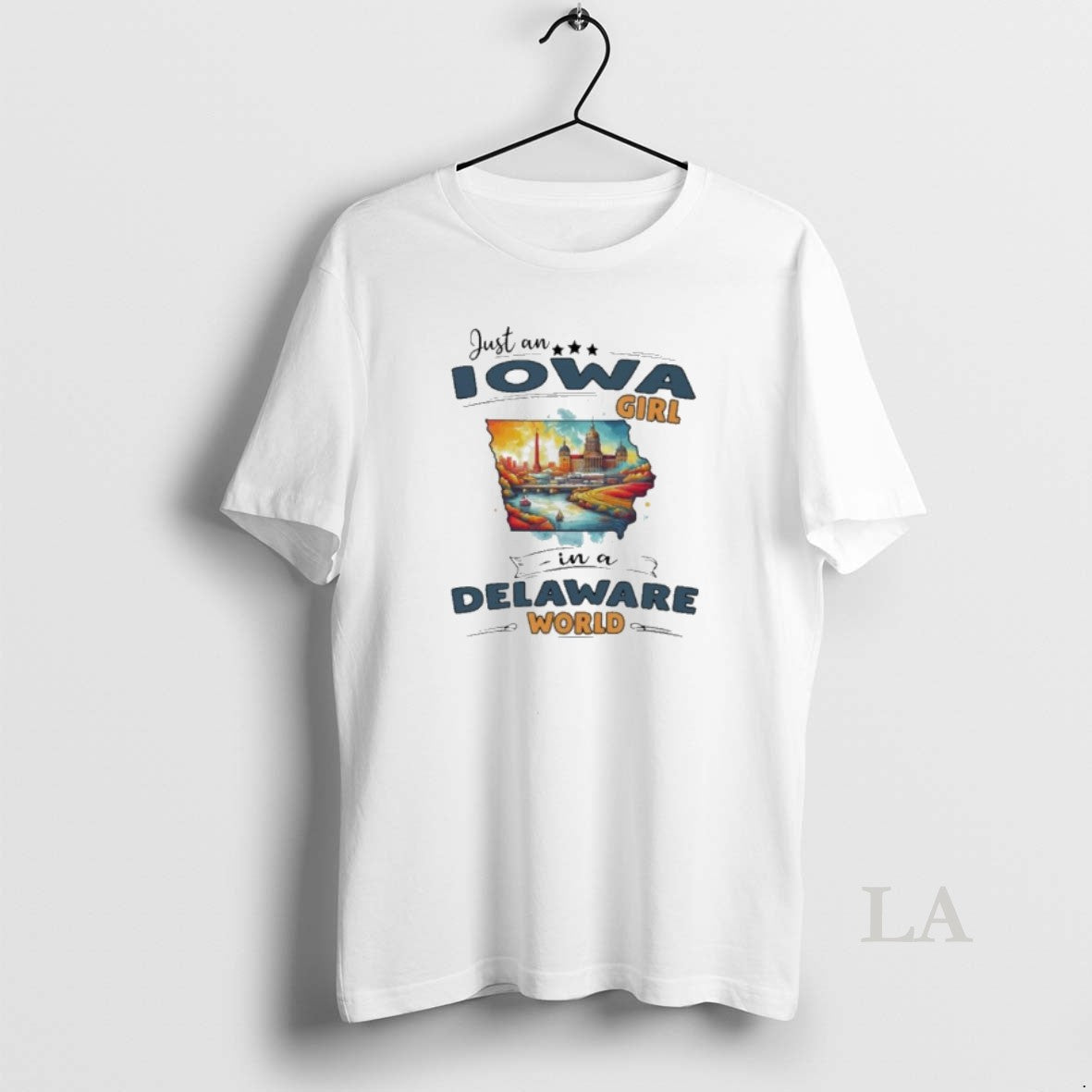 Original Just An Iowa Girl In A Delaware World Retro