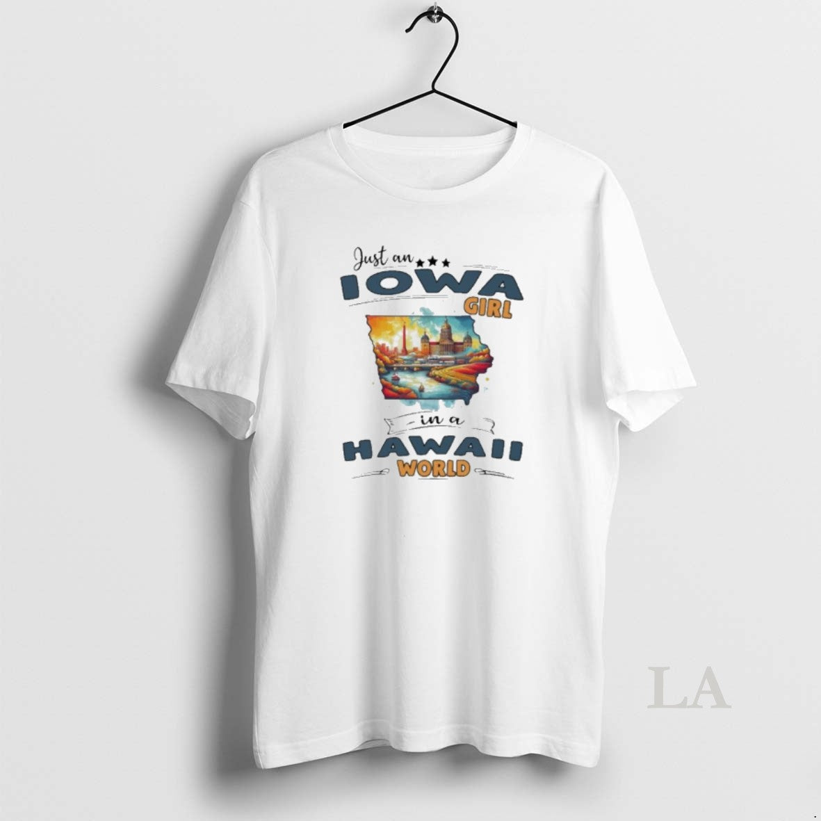 Original Just An Iowa Girl In A Hawaii World Retro