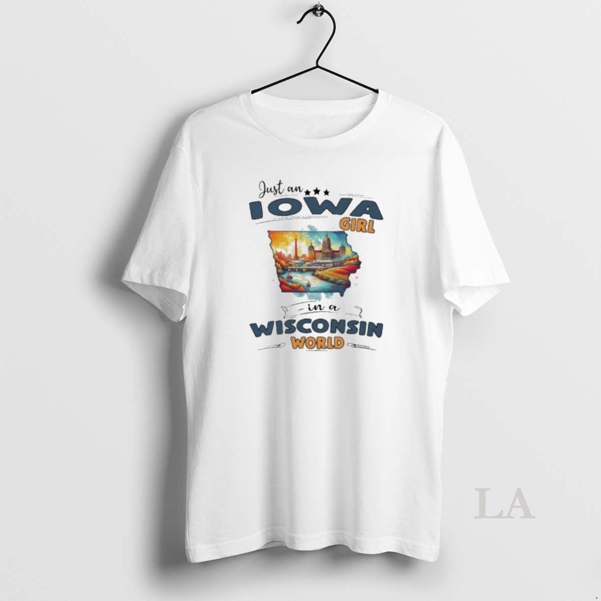 Original Just An Iowa Girl In A Wisconsin World Retro