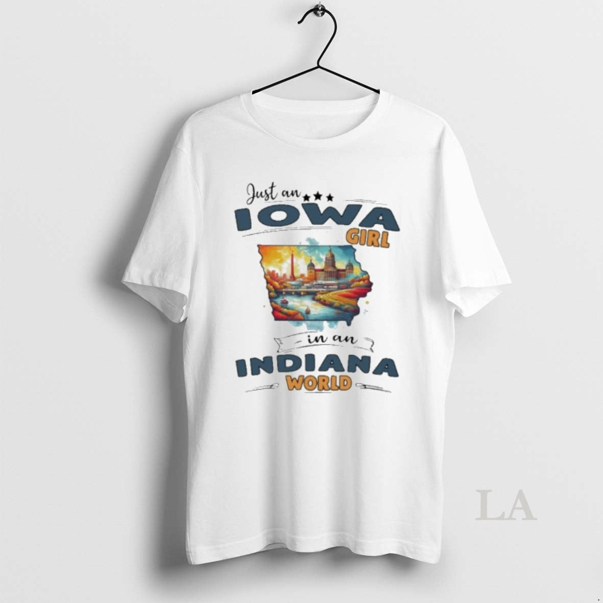 Original Just An Iowa Girl In An Indiana World Retro