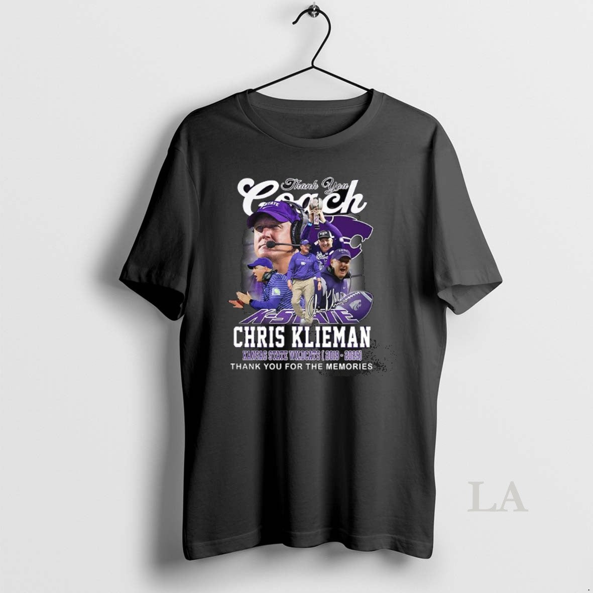 Original Kansas State Wildcats Ncaa Thank You Coach Chris Klieman 2019 2025 Signature