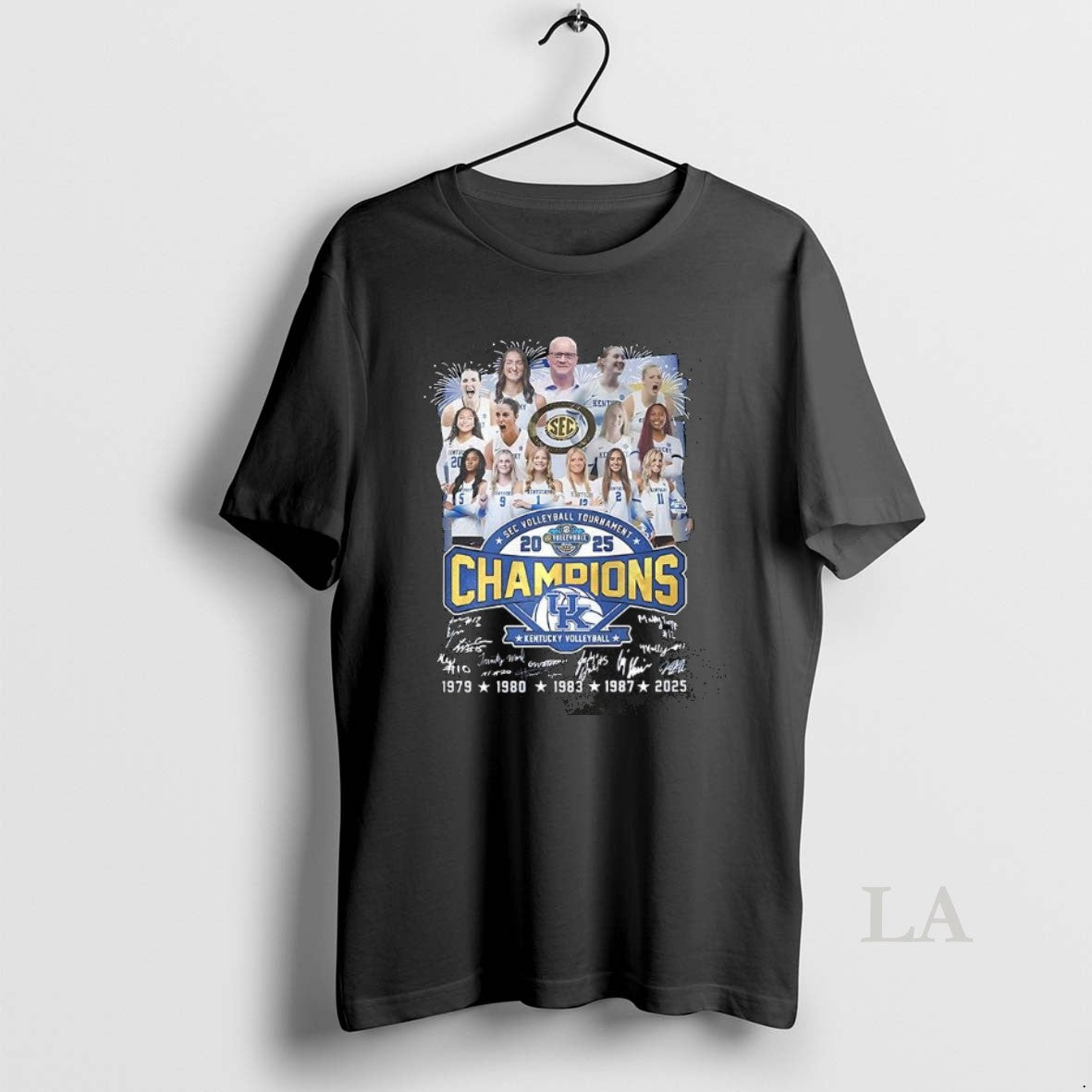 Original Kentucky Wildcats Sec Womens Volleyball Champions 2025 Player Signature Celebration