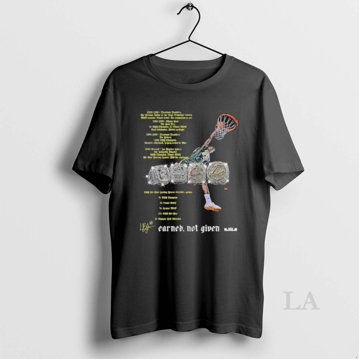 Original Lebron James Lebling Legend Earned Not Given