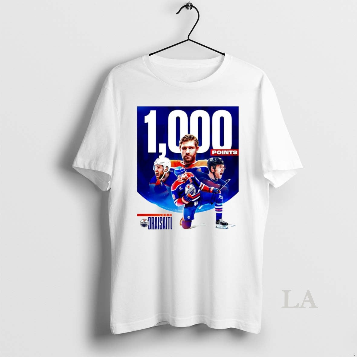 Original Leon Draisaitl The Legend Of Drai 1000 Points Circle