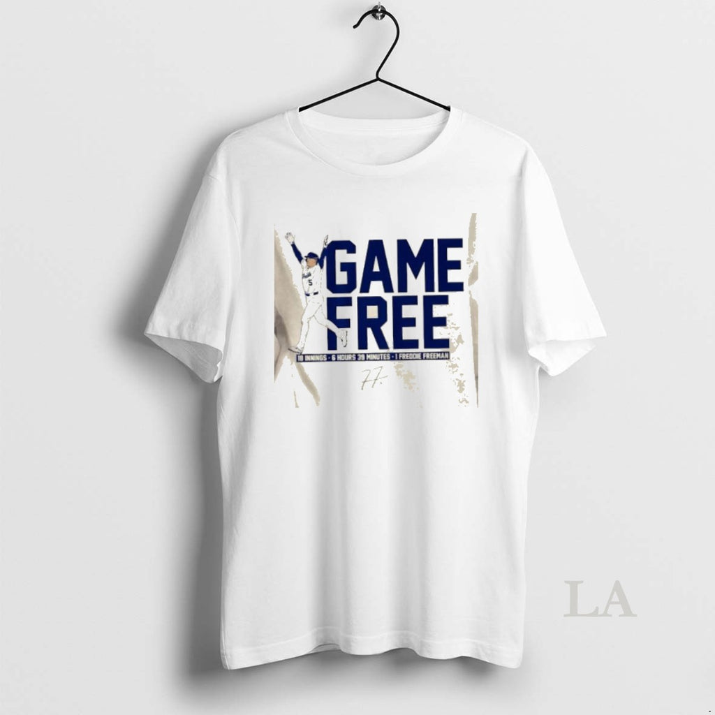 Original Los Angeles Dodgers Freddie Freeman Game Free Walk Off Signature