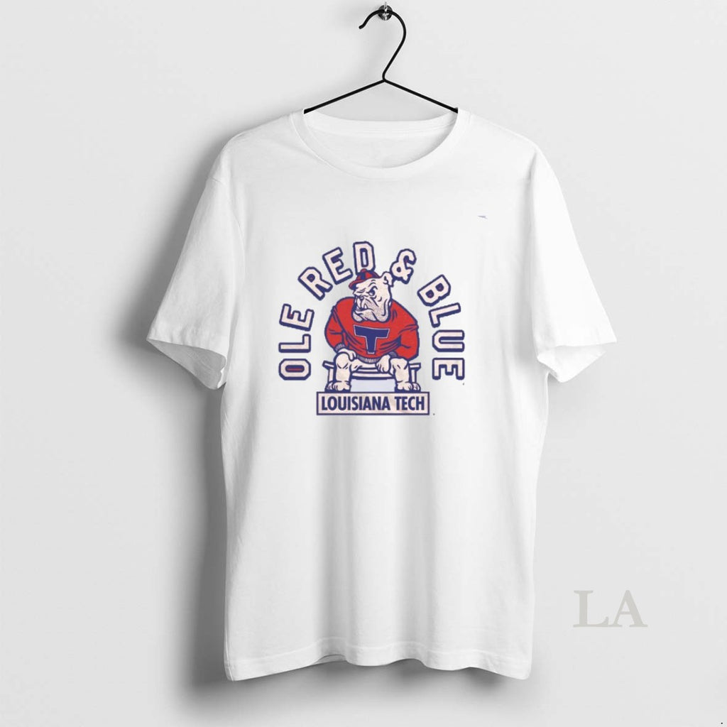 Original Louisiana Tech Ole Red And Blue Vintage