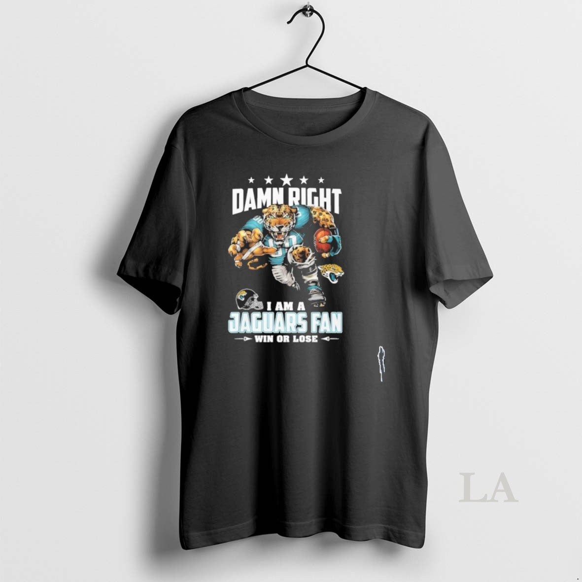 Original Mascot Damn Right I Am A Jaguars Fan Win Or Lose