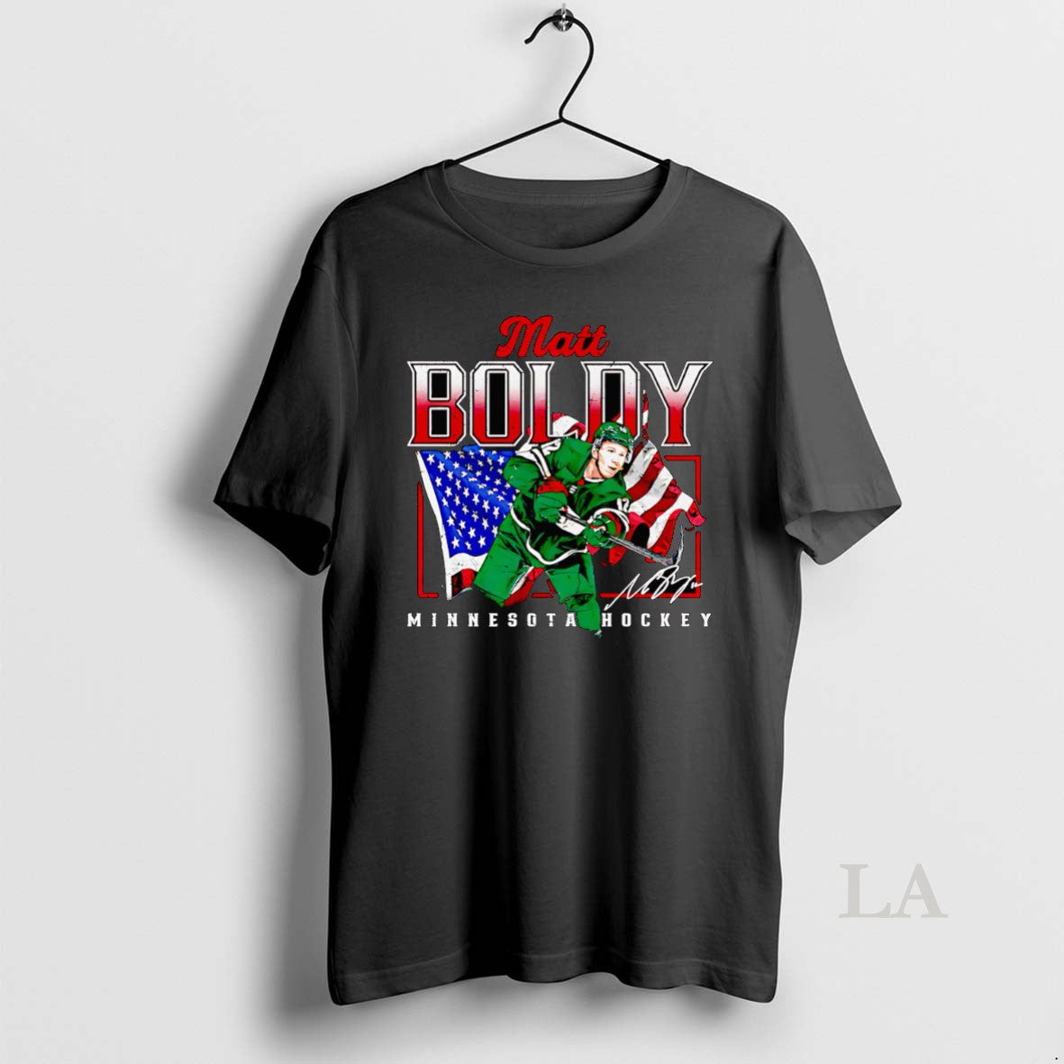 Original Matt Boldy Minnesota Usa Flag