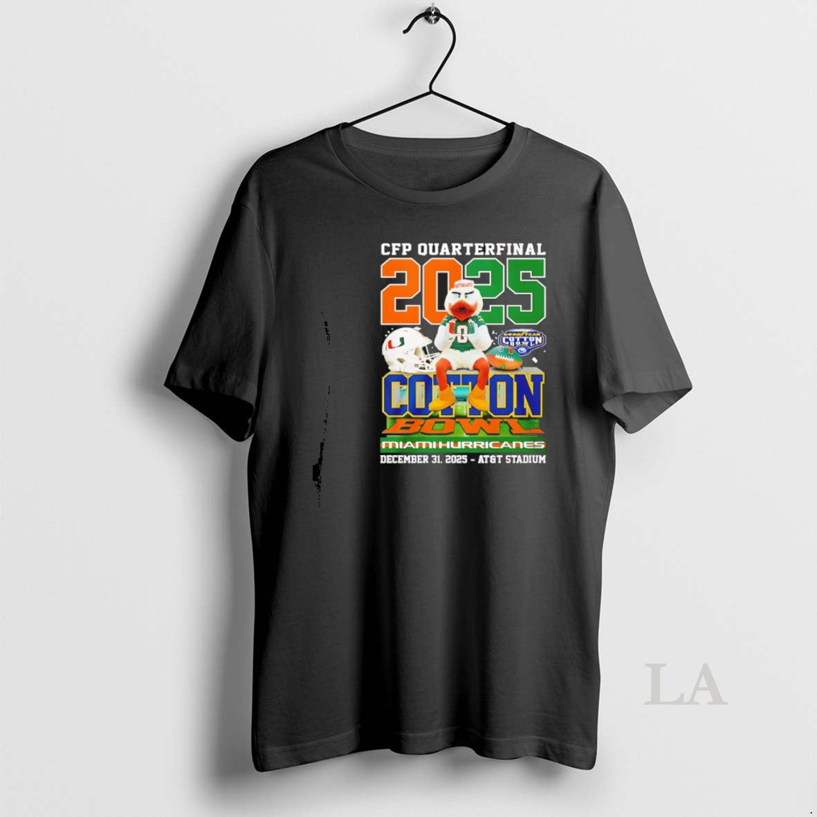 Original Miami Hurricanes 2025 Cfp Cotton Bowl Mascot