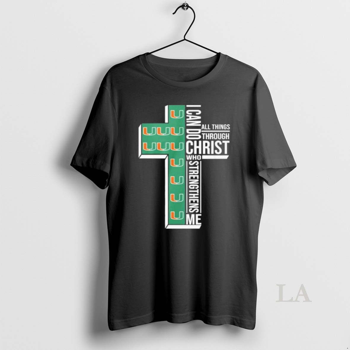 Original Miami Hurricanes Basketball I Can Do All Things Through Christ Who Strengthens Me