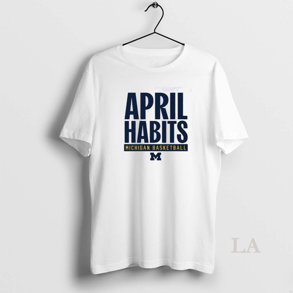 Original Michigan Mens Basketball April Habits Stacked