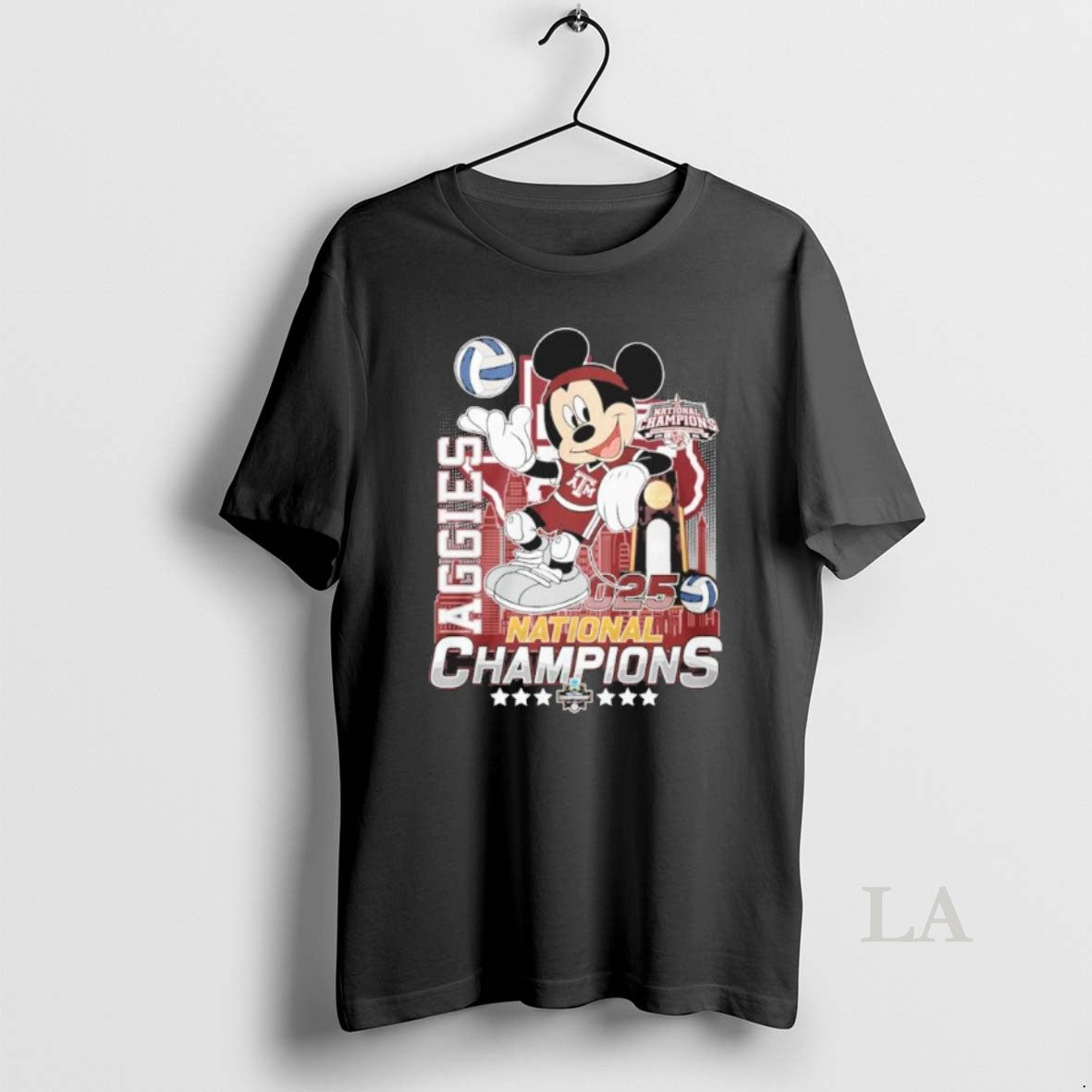 Original Mickey Mouse X Texas Am Aggies 2025 Ncaa Volleyball National Champions