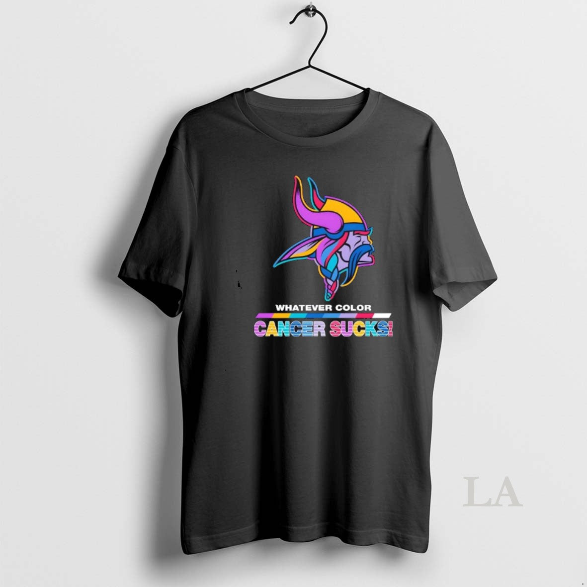 Original Minnesota Vikings Football Whatever Color Cancer Sucks Logo Colors