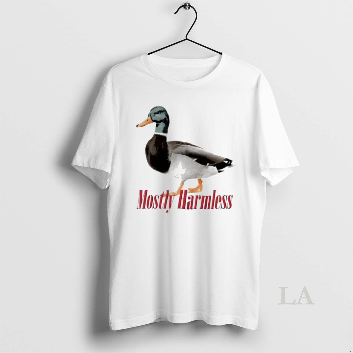 Original Mostly Harmless Mallard Funny Animal Womens