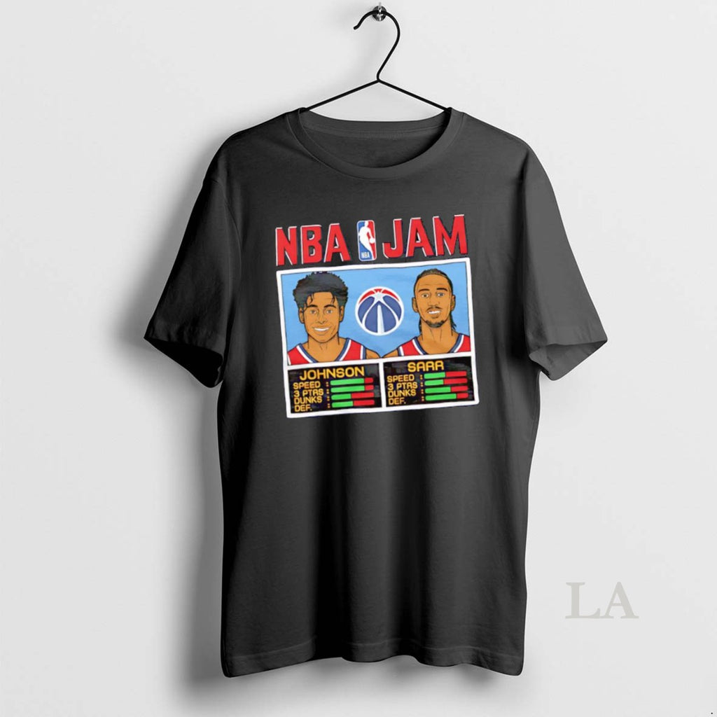 Original Nba Jam Cameron Johnson And Alex Sarr Washington Wizards Graphic